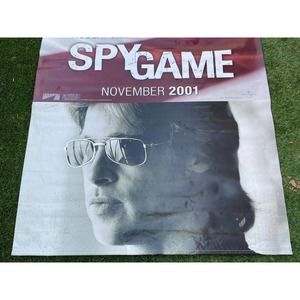 Spy Game 2001 Movie Poster 2 Sided Robert Redford & Brad Pitt|  59”x 93